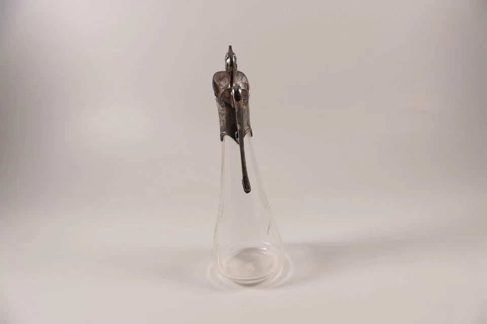 WMF Jugendstil kleine Karaffe 909 für Likör versilbert um 1900 Höhe 22cm - Bild 4 von 4