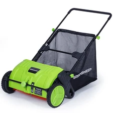 Pickup Pro 2 Leaf & Lawn Sweeper – Push Powered Garden Sweeper for Grass Clip...
