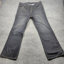 Marc Ecko Mens Bootcut Jeans 38x32 Dark Wash ...