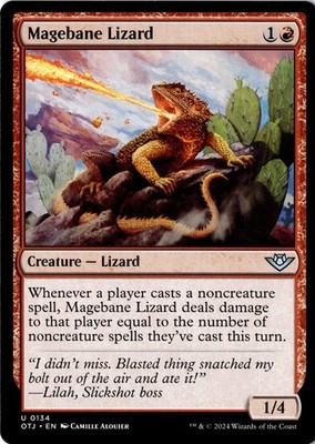 Magebane Lizard Non-Foil Outlaws of Thunder Junction 134 NM MTG