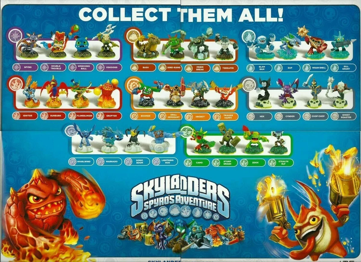 Skylander spyro adventure figures deals