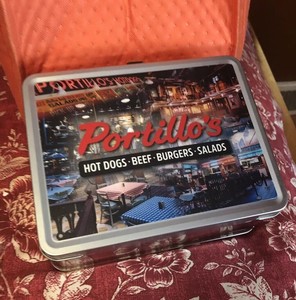 classic metal lunchbox with thermos