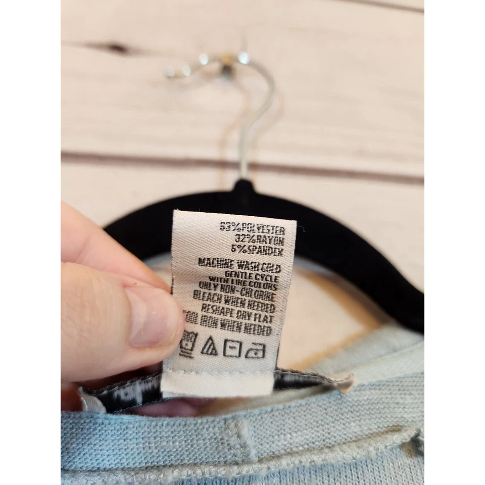 Suéter Pullover American Rag Cie Para Mujer Azul Elastizado Manga Larga Talla Pequeña Foto 4 de 4