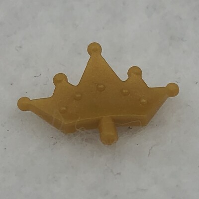 LEGO 33322 Pearl Gold Minifigure, Crown Tiara, 5 Points, Rounded Ends (x1)