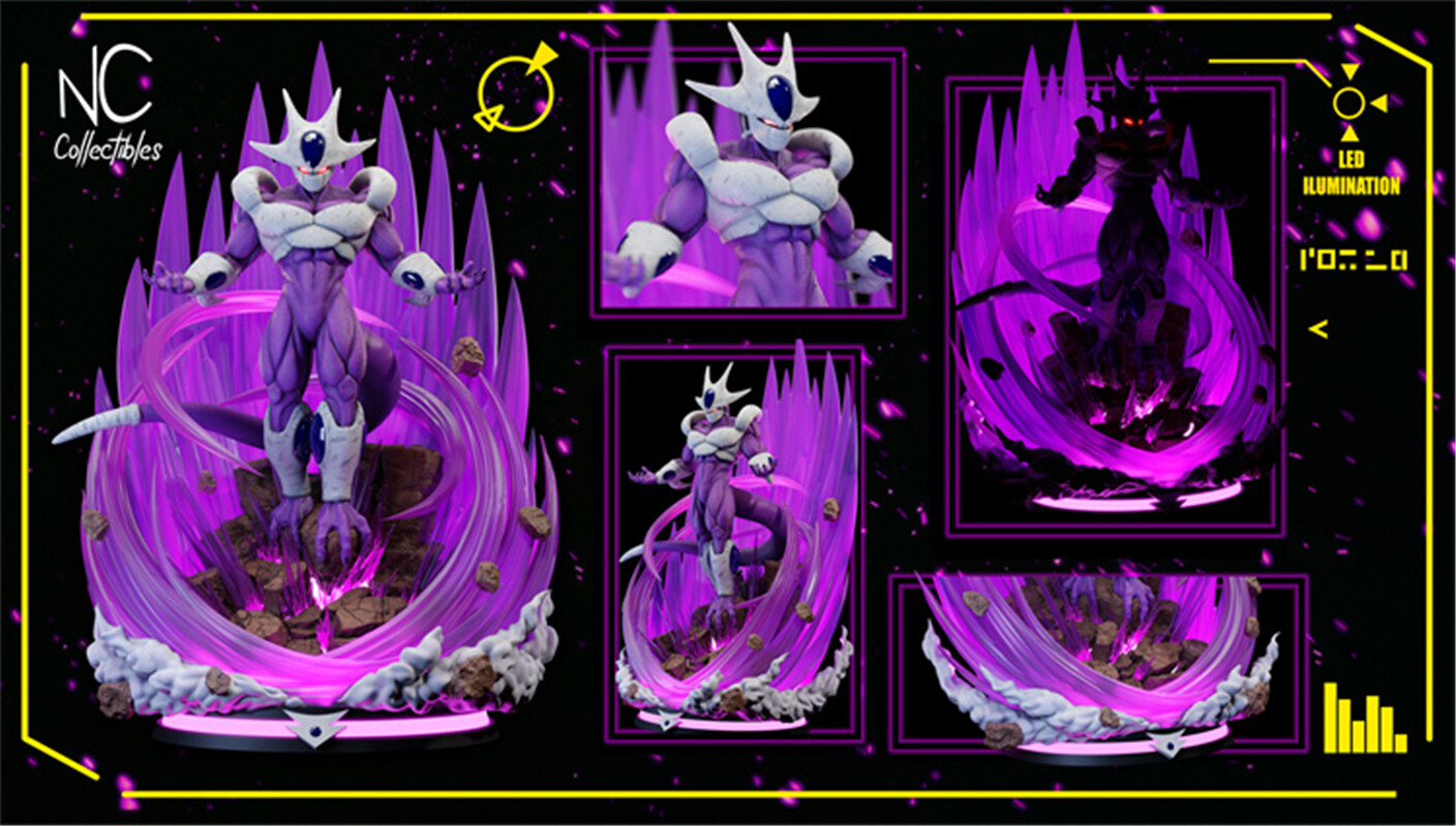 DRAGON BALL Cooler Statue Resin NC Studio Model With Lights 1/6 61cm eBay