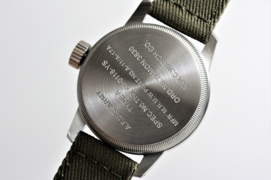 Elgin Military Watch M.R.M.W. Montre Roroi TYPE A-17 Black