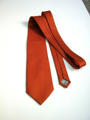 EGON VON FURSTENBERG Neue Original Krawatte Geschenkidee Orange 9 CM 148 CM