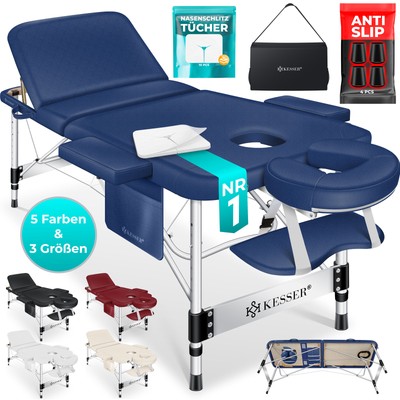 KESSER  3 Zonen Massageliege Massagebank klappbar Massagebett Mobil Massagetisch