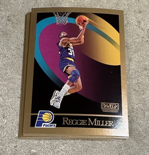1990-91 Skybox Basketball Indiana Pacers 10 Card NBA Team Set