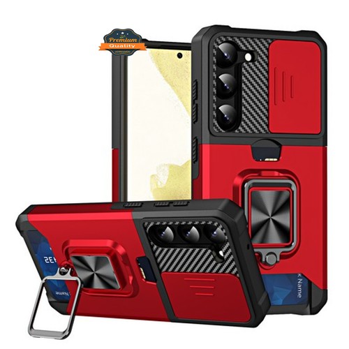 For Samsung Galaxy S23 /Plus /Ultra Wallet Case Card Slot & Ring Stand Cover - Picture 3 of 51