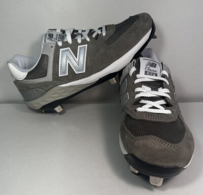 New Balance Men's Fresh Foam 574 L574TG1 Gray Brown Metal Baseball Cleats  Sz - Main Image
