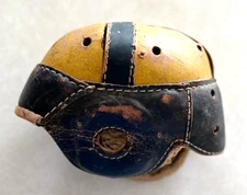 Vintage Olympic Sporting Goods Peerless Brand Leather Football Helmet 1920-30s?