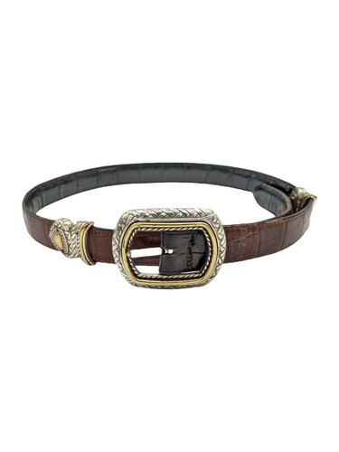 Vtg Genuine Cow Leather Hand Painted Coastal Cowgirl Western Boho Waist Belt S Vtg Genuine Cow Leather Hand Painted Coastal Cowgirl Western  main image 4