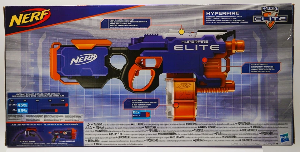 -Hasbro Nerf N-Strike  B5573 Hyper-Fire Hyperfire Elite Trommelmagazin-25 Pfeile - Bild 2 von 2
