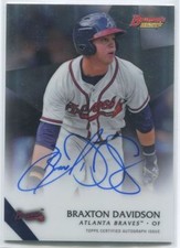 2015 Braxton Davidson Bowman's Best Autographs #B15-BD AUTO RC AU Rookie