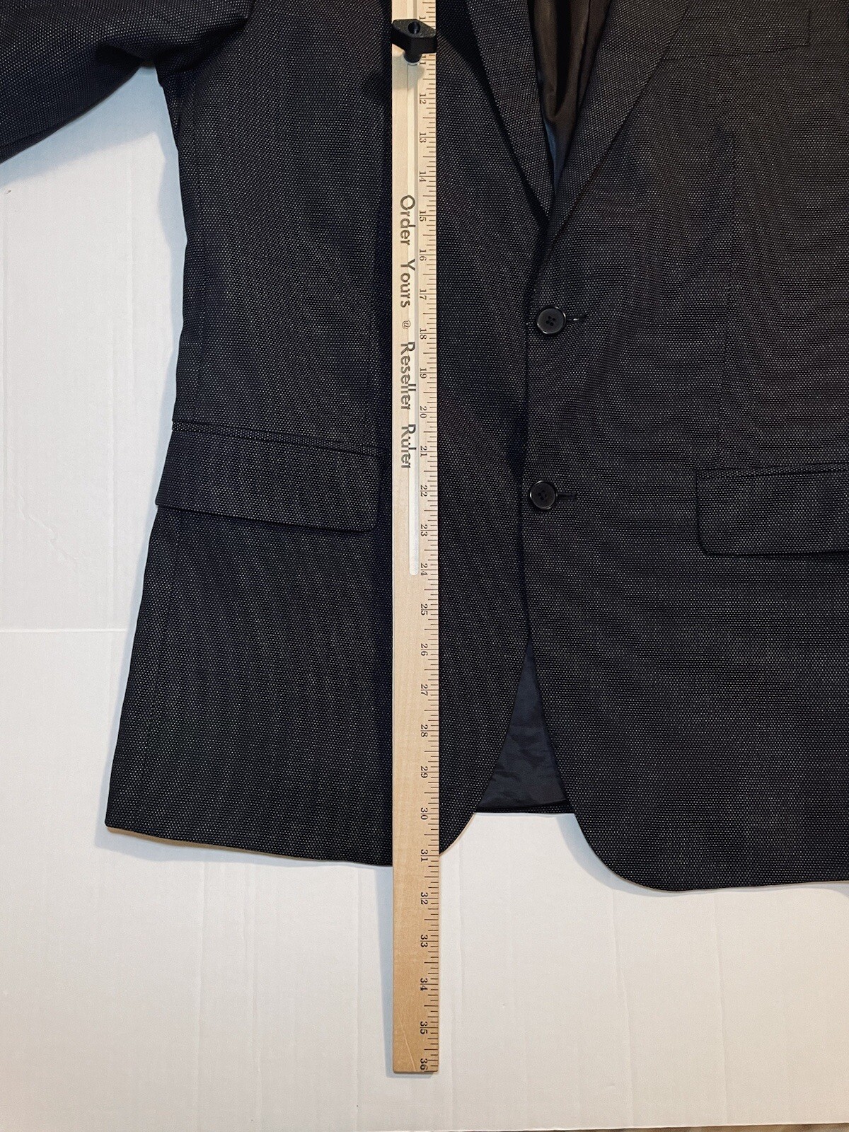 Marc Anthony Birdseye Blazer Sport Coat 2 Button Jacket Wool Silk Sz 40R