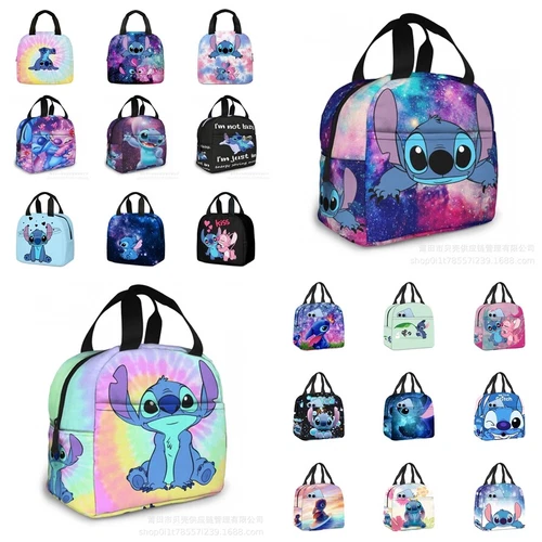 Lilo Stitch Cartoon Galaxy Lunch Bag Insulated Student Snack Picnic Xmas Gift AU - Picture 2 of 55