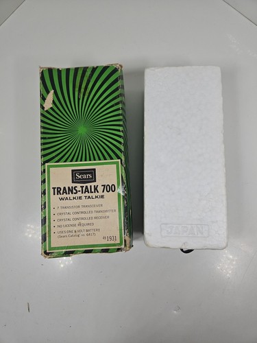 Walkie Talkie Sears Trans Talk 700 Cromo De Colección Potencia Probado Usado en Excelente Condición Unidad Única - Imagen 16 de 20