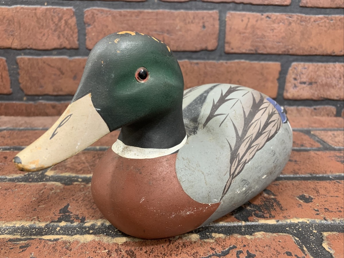 Vintage Wooden Duck Decoy Paint Hand Carved & Signed | eBay