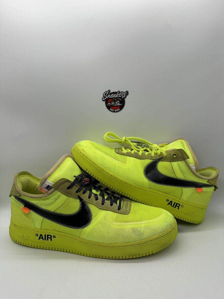Nike Off-White The 10 Air Force 1 Low Volt Green A04606-700 Nike Off-White The 10 Air Force 1 Low Volt Green A04606-700