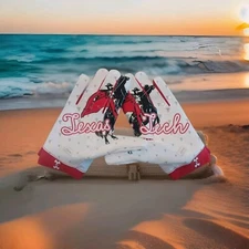 Texas Tech Red Raiders Under Armour Men's SZ LARGE Football BLUR Gloves NEW