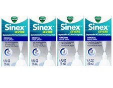Vicks Sinex Severe Original Nasal Spray Congestion Relief, 0.50 fl oz - 4 Pack