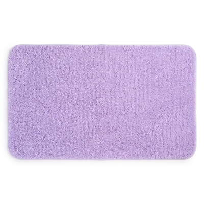 Mainstays Basic Polyester 24'' x 40'' Large Bath Rug, Lavendar