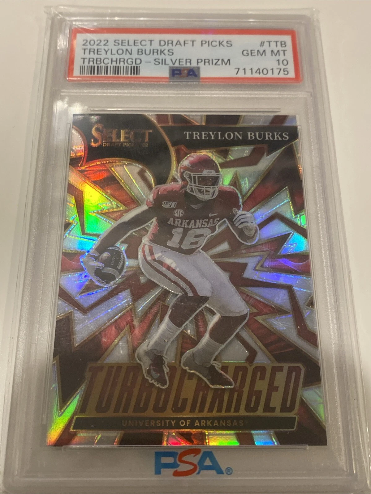 Treylon Burks Panini Select Draft Picks Turbocharged #TTB Silver Prizm