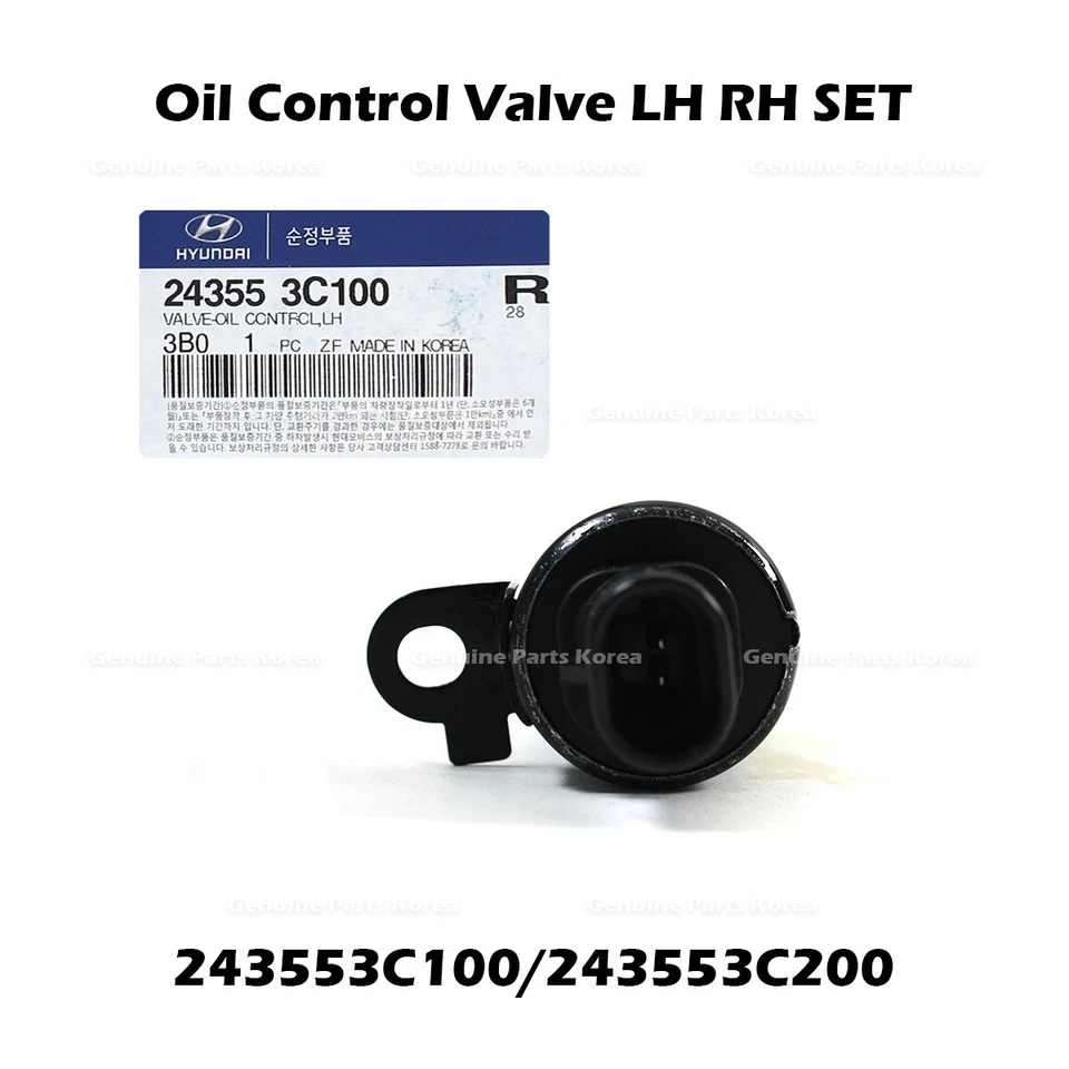 ⭐Genuino⭐ Juego de válvula de control de aceite izquierda derecha para Hyundai Azera Entourage Kia Amanti Foto 4 de 4