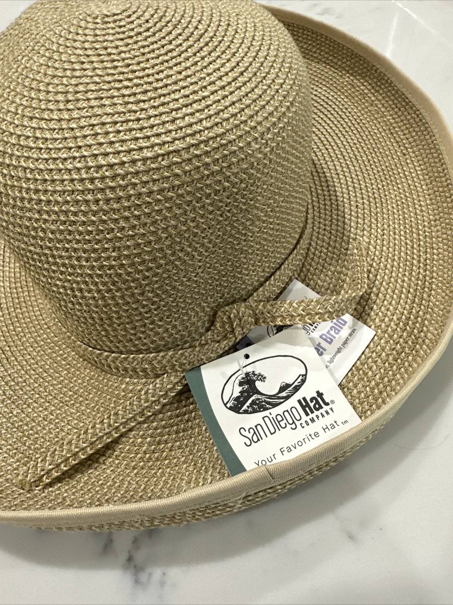 San Diego Hat Company Womens Paper Braid Large Brim Sun 