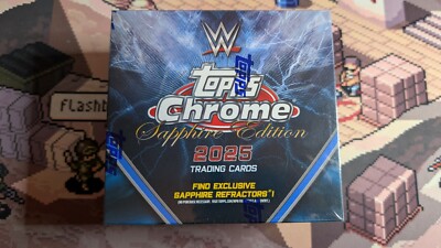 2025 Topps Chrome Sapphire WWE Hobby Box Sealed 1 Auto per box