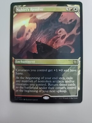 MTG Nahiri's Resolve March of the Machine: The Aftermath 0087 Foil Showcase Rare