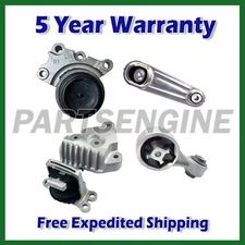 Motor & Transmission Mount Kit 4x For 2014-2019 Nissan Rogue 2.5L Auto -K3678