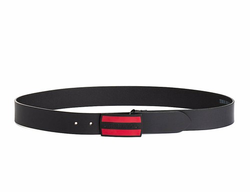 True Religion Men's Red Striped Buckle 