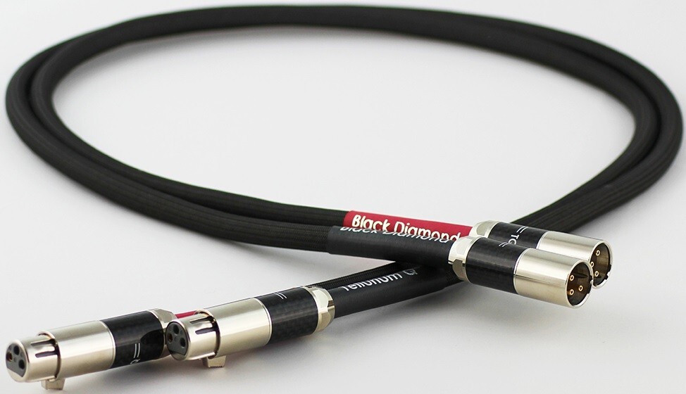 Tellurium Q Black Diamond 1-meter XLR-XLR Interconnect Cables AUTHORIZED-DEALER