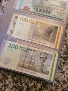 Denmark 200 Kroner and 100