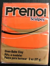 Sculpey Premo Polymer Clay 2oz-ORANGE