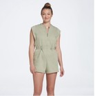Calia Sage Green Zipper Soft Utility Romper NWT Size XXS — photo 3