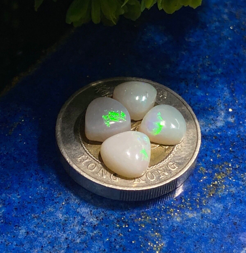 AAA+ Qualità Fuoco Naturale Opale Australiano Gemma Cabochon per Creazione Gioielli. - Foto 2 di 5