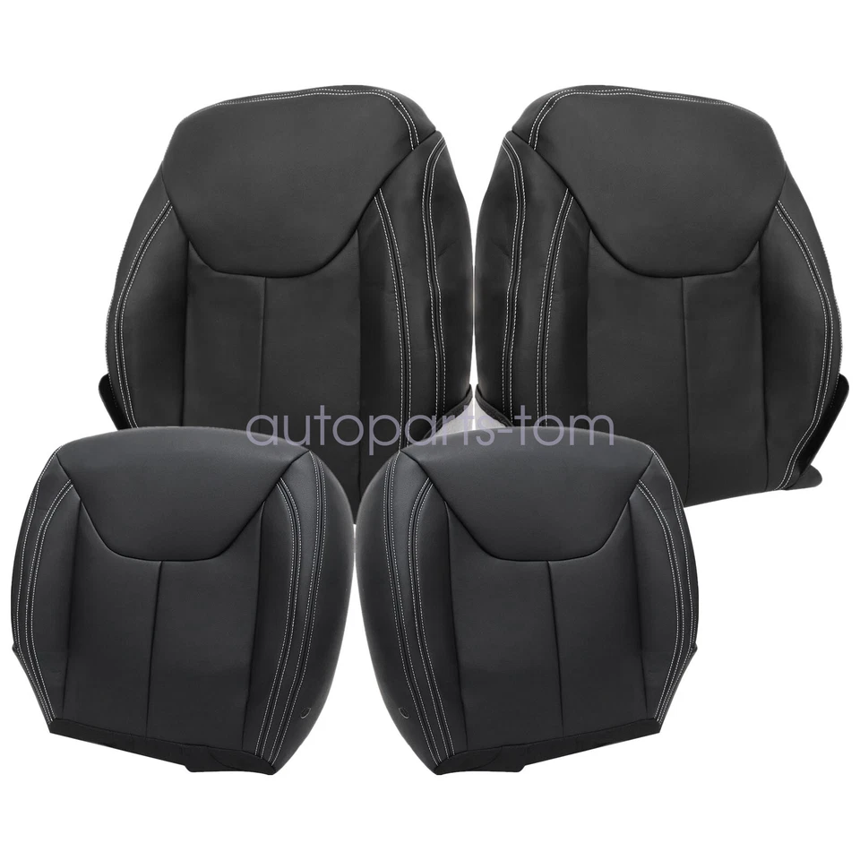 Cubierta de asiento de cuero negra para Jeep Wrangler Rubicon Sahara 2013 2014 2015 2016 Foto 4 de 4
