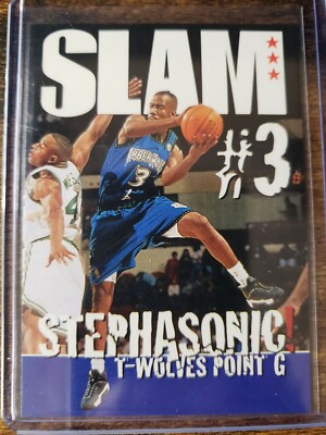 1996-97 NBA Hoops Stephon Marbury SLAM Rookie RC #321 Minnesota
