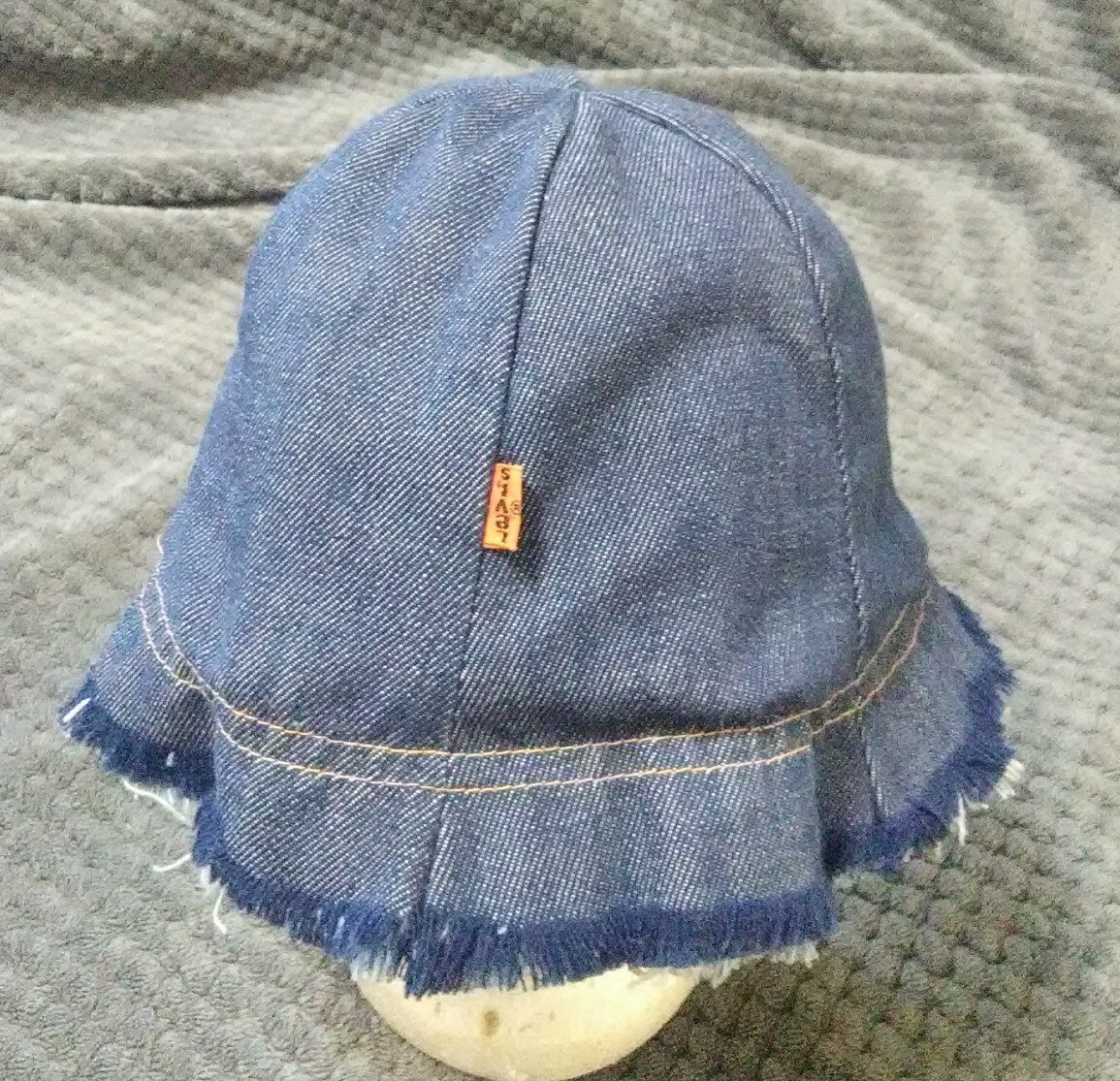 Levi's Vtg Denim Reversible 70's Orange Tab Bucket Hat | eBay
