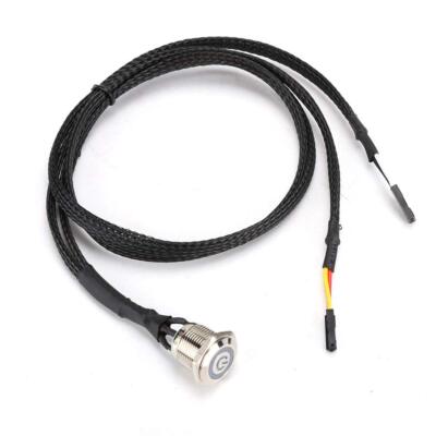 Chassis Switch Host Metal Button PC Power Button with 23.6inch Extension Cabl...