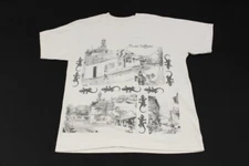 Vintage Double Sided Shirt Mexico Puerto Vallarta Single Stitch XL 80s 90s Aop 