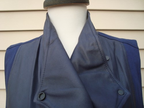 Gilet splendido nuovo con etichette VINCE $695 progettato con cerniera nascosta 100% pelle di capra taglia M - Foto 8 di 10