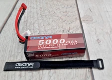 Awanfi  5000mAh 3S 60C LiPo Battery 11.1V Deans Hardcase Plug for RC Car Boat