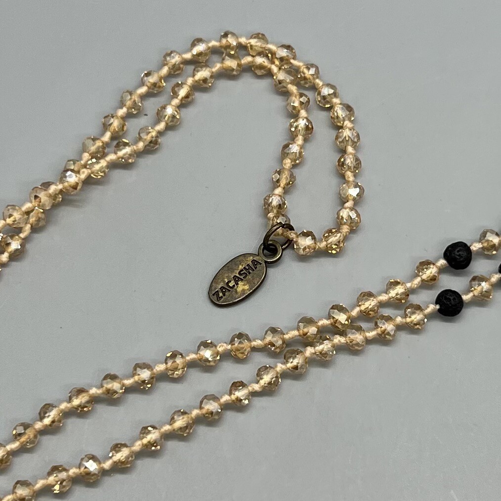 ZACASHA タッセル付きネックレス Zacasha Large Crystal Tassel Necklace | eBay