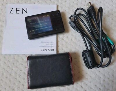 Creative ZEN MX 8GB MP3 Media Player w/ FM Radio, Case, Expandable