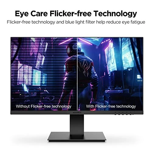 KOORUI Écran PC 27 Pouces Full HD (1920 x 1080), IPS, 16:9, 75Hz, 5ms, VGA et HD - Photo 4/4