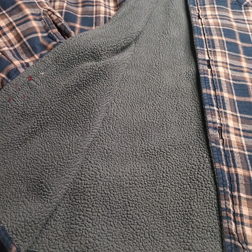 Huntington Surf Plaid Button Down Shirt Mens 2XL Lined Flannel Thick Shacket - Picture 4 of 12
